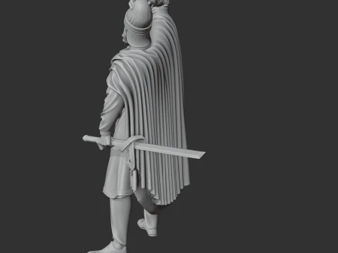 Mithridates VI Ancient Warrior 3D Model