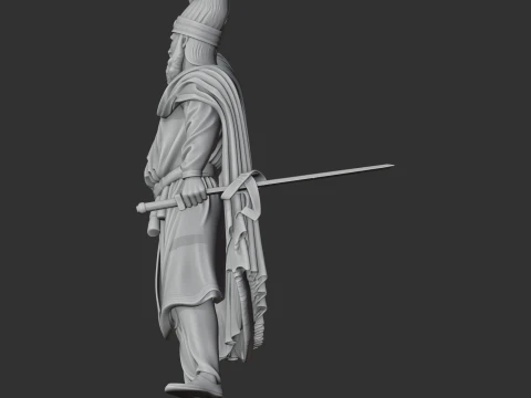 Mithridates VI Ancient Warrior 3D Model