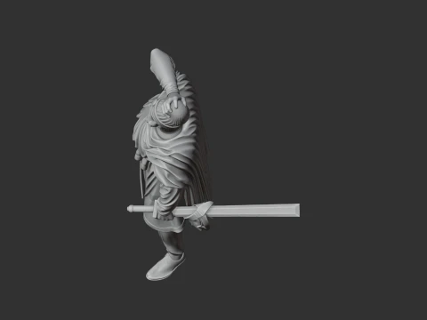 Mithridates VI Ancient Warrior 3D Model