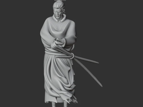Miyamoto Musashi Samurai 3D Model