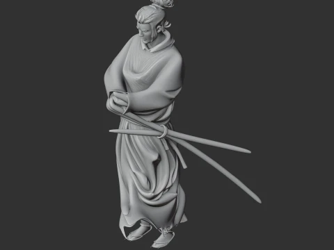 Miyamoto Musashi Samurai 3D Model