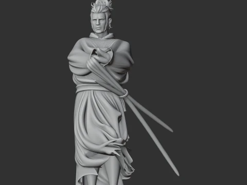 Miyamoto Musashi Samurai 3D Model
