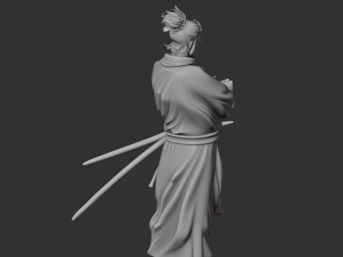 Miyamoto Musashi Samurai 3D Model