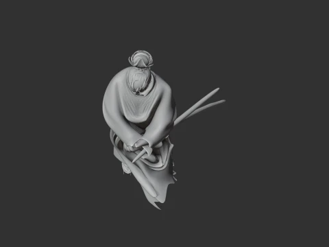 Miyamoto Musashi Samurai 3D Model