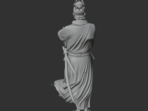 Miyamoto Musashi Samurai Classic 3D Model
