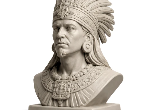 Montezuma II Bust 3D 모델