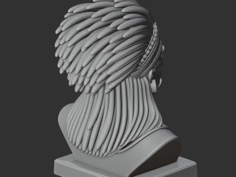 Montezuma II Bust 3D Model