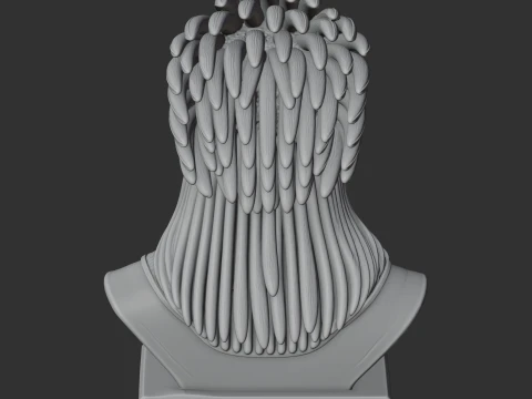Montezuma II Bust 3D Model