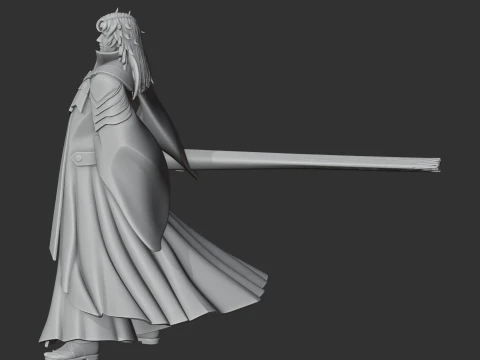 Mori Motonari Samurai Classic 3D Model