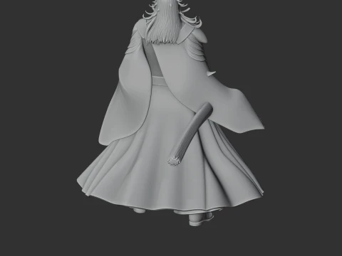 Mori Motonari Samurai Classic 3D Model