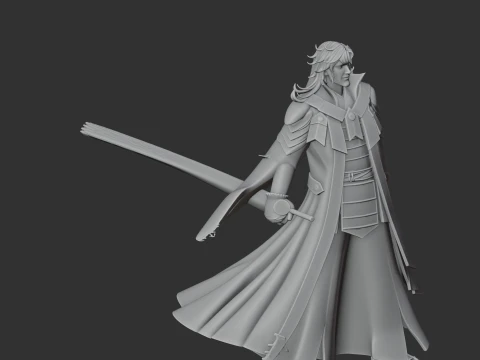 Mori Motonari Samurai Classic 3D Model
