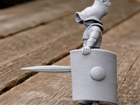 Murmillo Felix Gladiator Model 3D