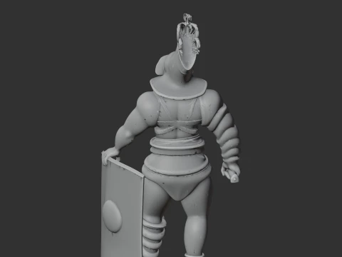 Murmillo Felix Gladiator 3D Model