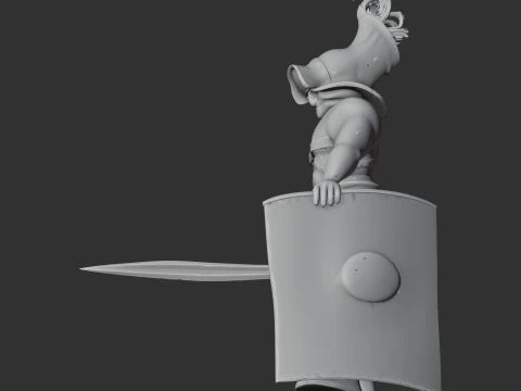 Murmillo Felix Gladiator 3D Model