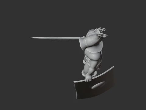 Murmillo Felix Gladiator 3D Model