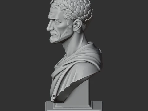 Nerva Bust 3D Model