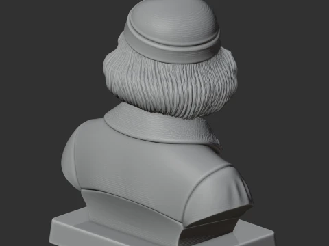 Nicolaus Copernicus Bust 3D Model