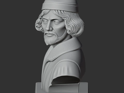 Nicolaus Copernicus Bust 3D Model