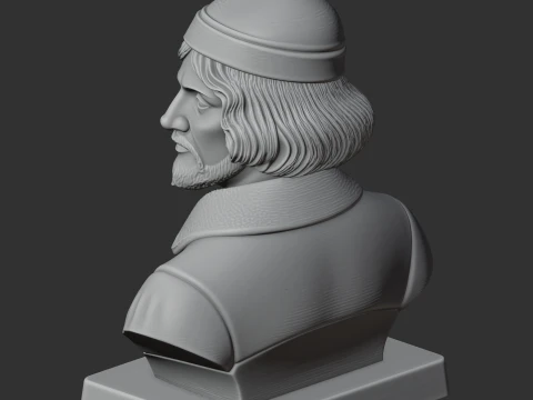 Nicolaus Copernicus Bust 3D Model