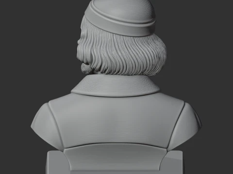 Nicolaus Copernicus Bust 3D Model