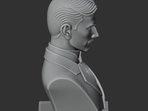 Nikola Tesla Bust 3D Model