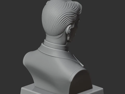 Nikola Tesla Bust 3D Model