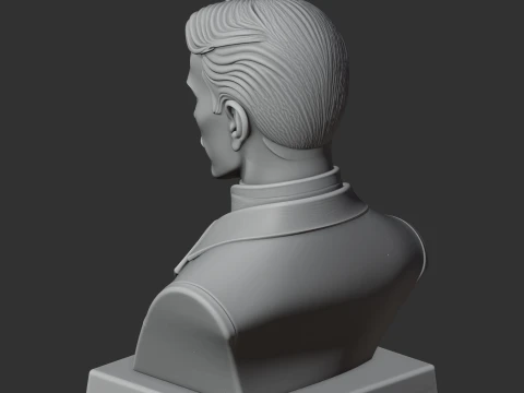 Nikola Tesla Bust 3D Model