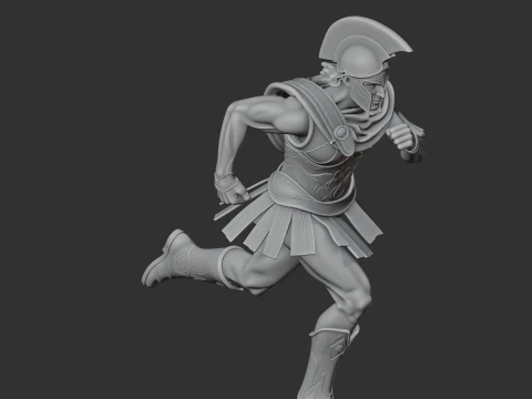 Odysseus Ancient Warrior 3D Model