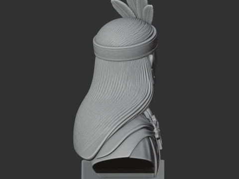 Pachacuti Bust 3D Model