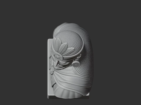 Pachacuti Bust 3D Model