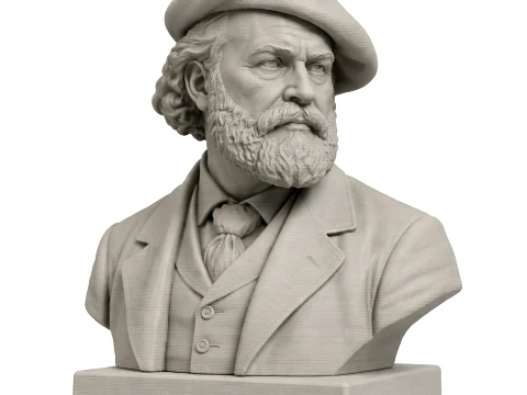 Paul Cezanne Bust Modelo 3D