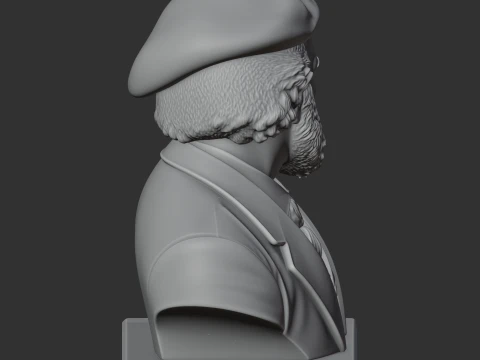Paul Cezanne Bust 3D Model