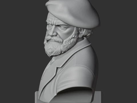 Paul Cezanne Bust 3D Model