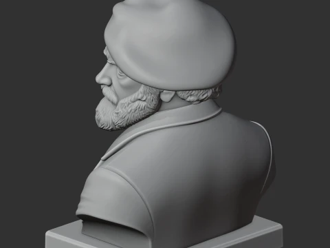 Paul Cezanne Bust 3D Model
