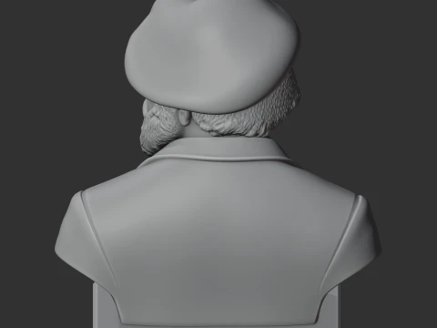 Paul Cezanne Bust 3D Model