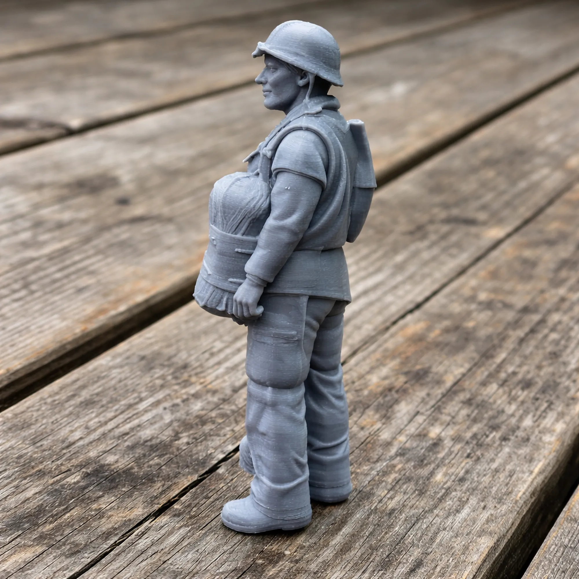 Richard Winters WWII Soldier 3D Model .c4d .max .obj .3ds .fbx .stl .blend