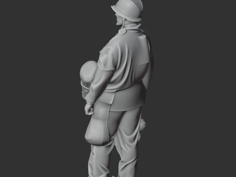 Richard Winters WWII Soldier 3D Model