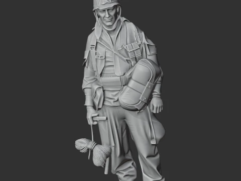 Richard Winters WWII Soldier 3D Model