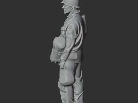 Richard Winters WWII Soldier 3D Model
