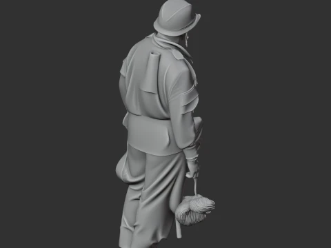 Richard Winters WWII Soldier 3D Model