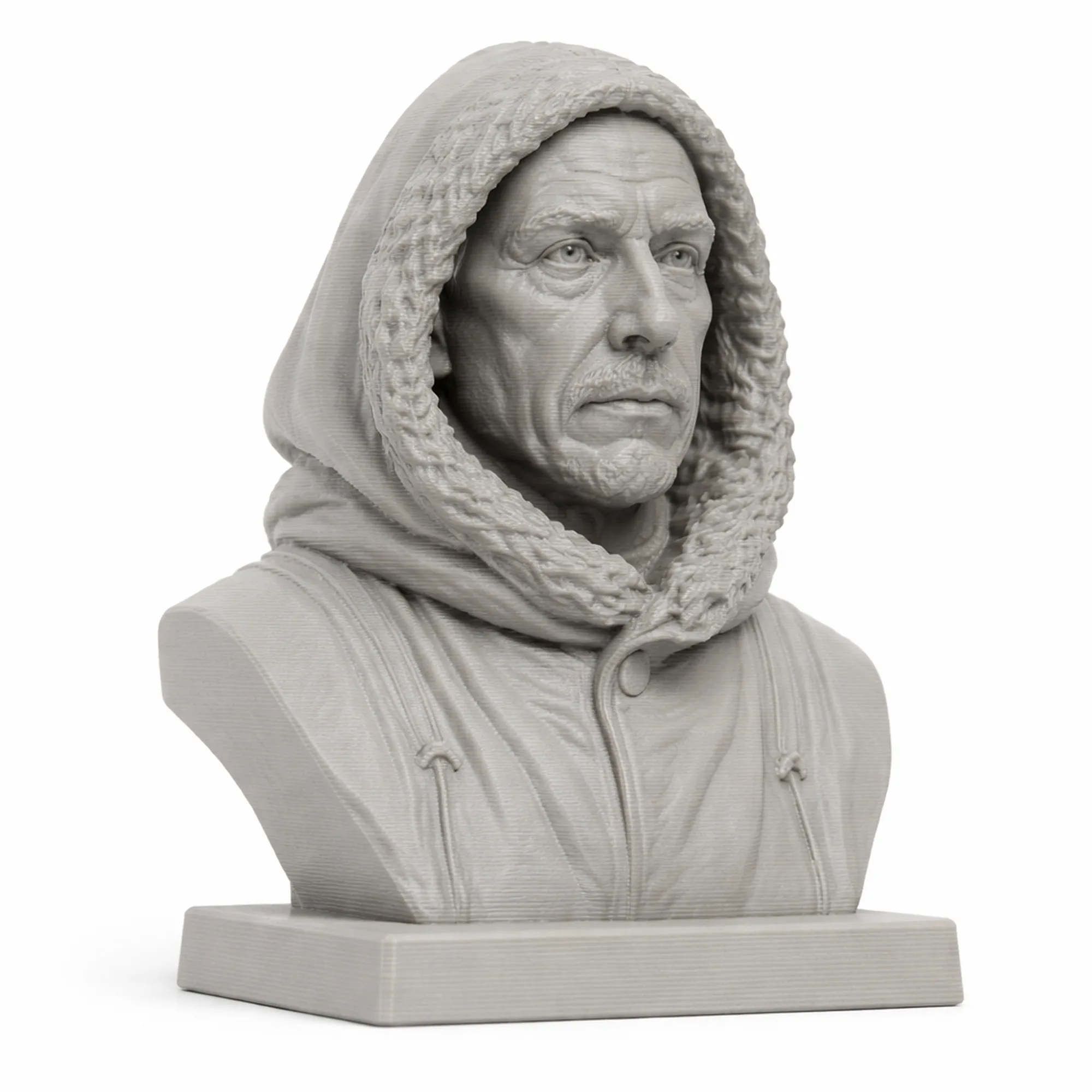 Roald Amundsen Bust 3D Model .c4d .max .obj .3ds .fbx .stl .blend 