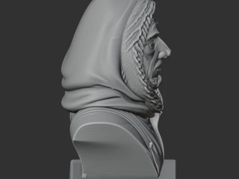 Roald Amundsen Bust 3D Model