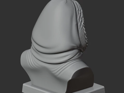 Roald Amundsen Bust 3D Model