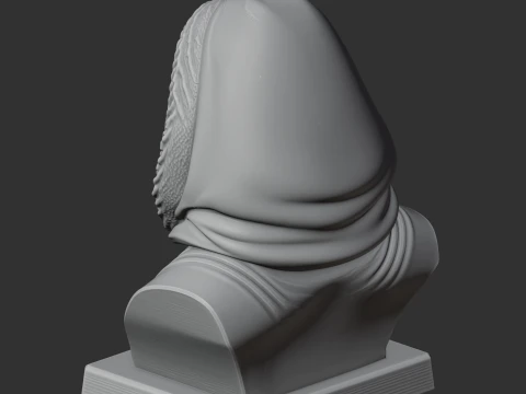 Roald Amundsen Bust 3D Model