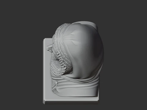 Roald Amundsen Bust 3D Model