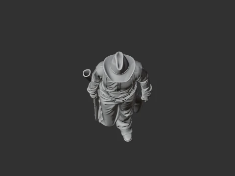 Tom Horn Cowboy Gunslinger 3D Model
