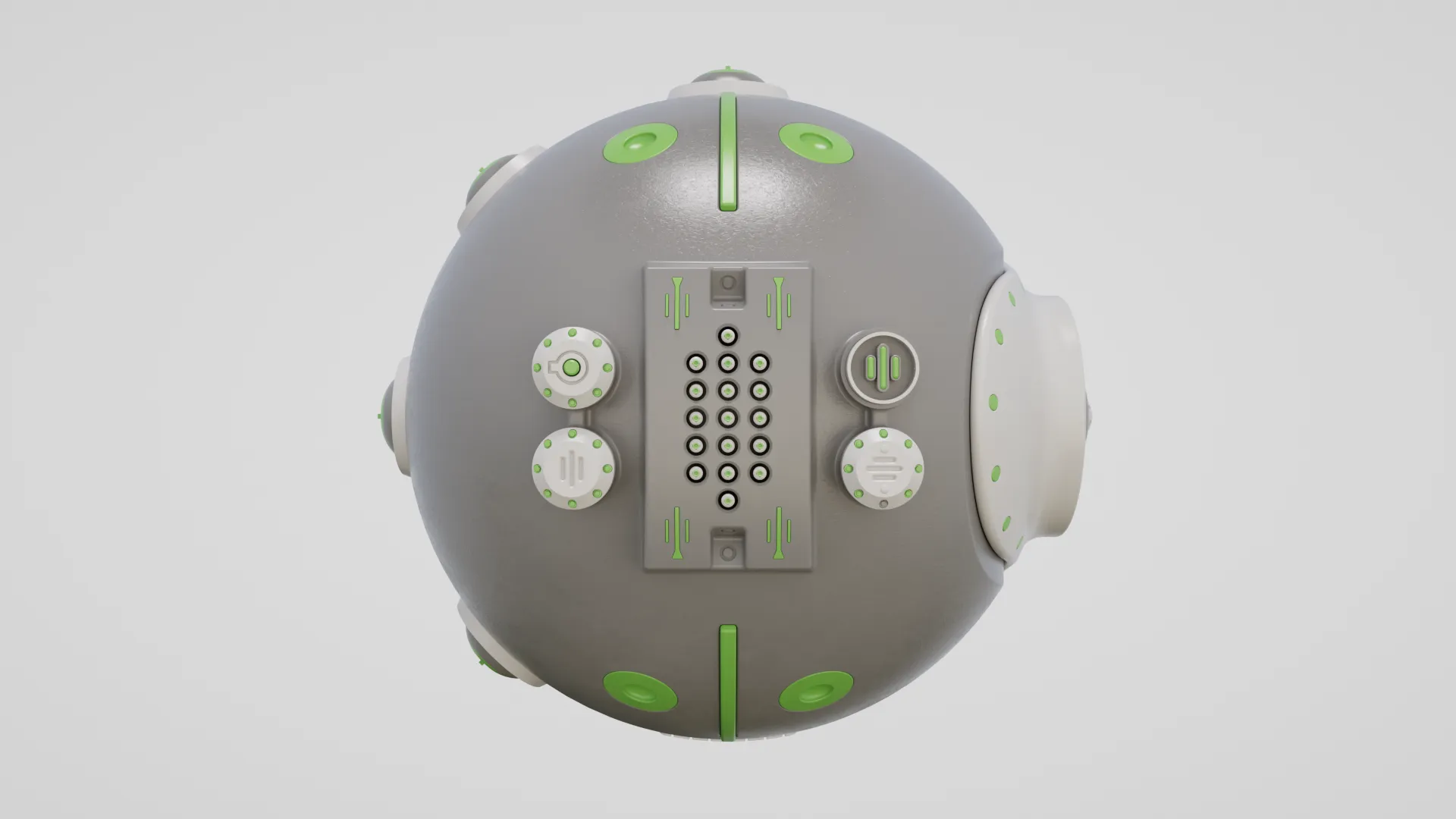 전투 구체 추적 장치 3D 모델 .c4d .max .obj .3ds .fbx .stl .blend 