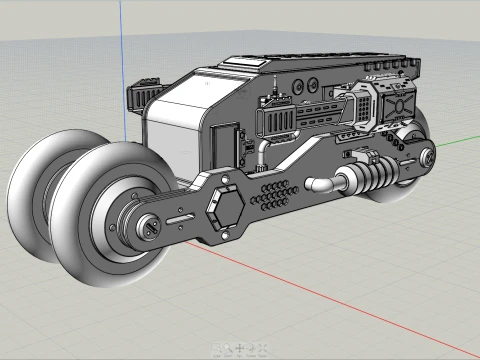기병 전투 기계 3D 모델