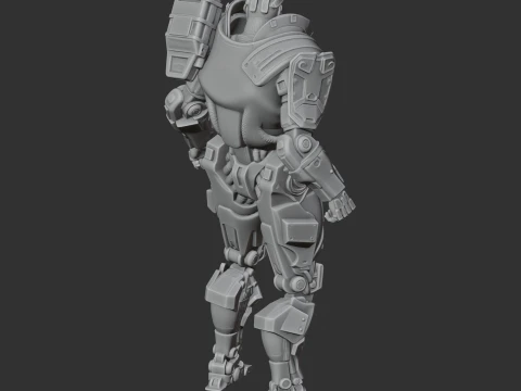 Adam Smasher Cyberpunk 2077 Figurine 3D Model