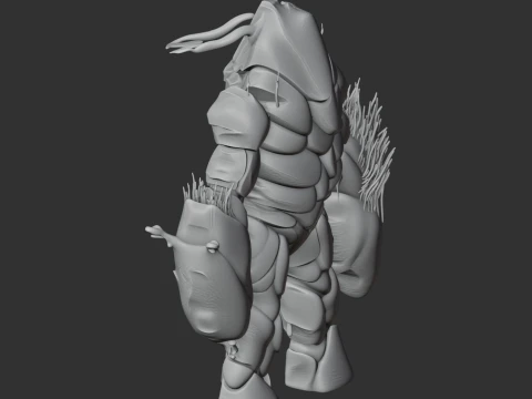Estatueta do Deus Antigo da Guerra Modelo 3D